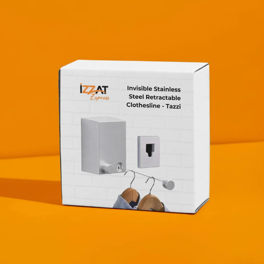 Premium Invisible Retractable Stainless Steel Clothesline - Tazzi