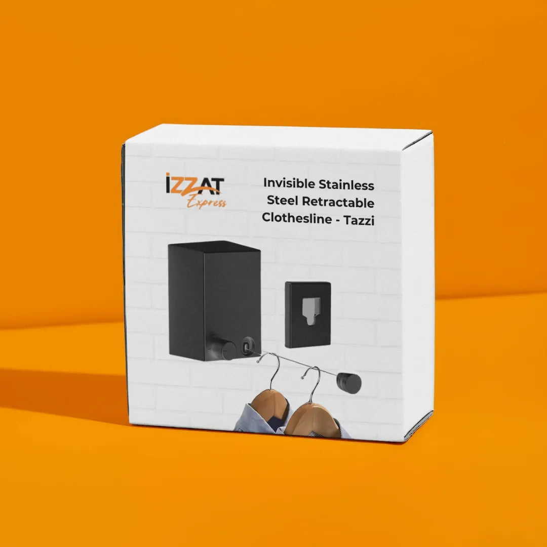 Invisible Stainless Steel Retractable Clothesline - Tazzi