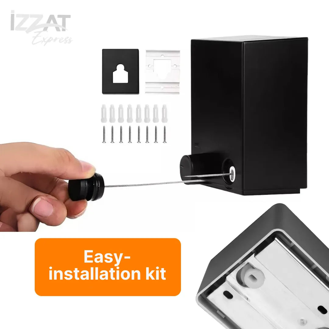 Premium Invisible Retractable Stainless Steel Clothesline - Tazzi