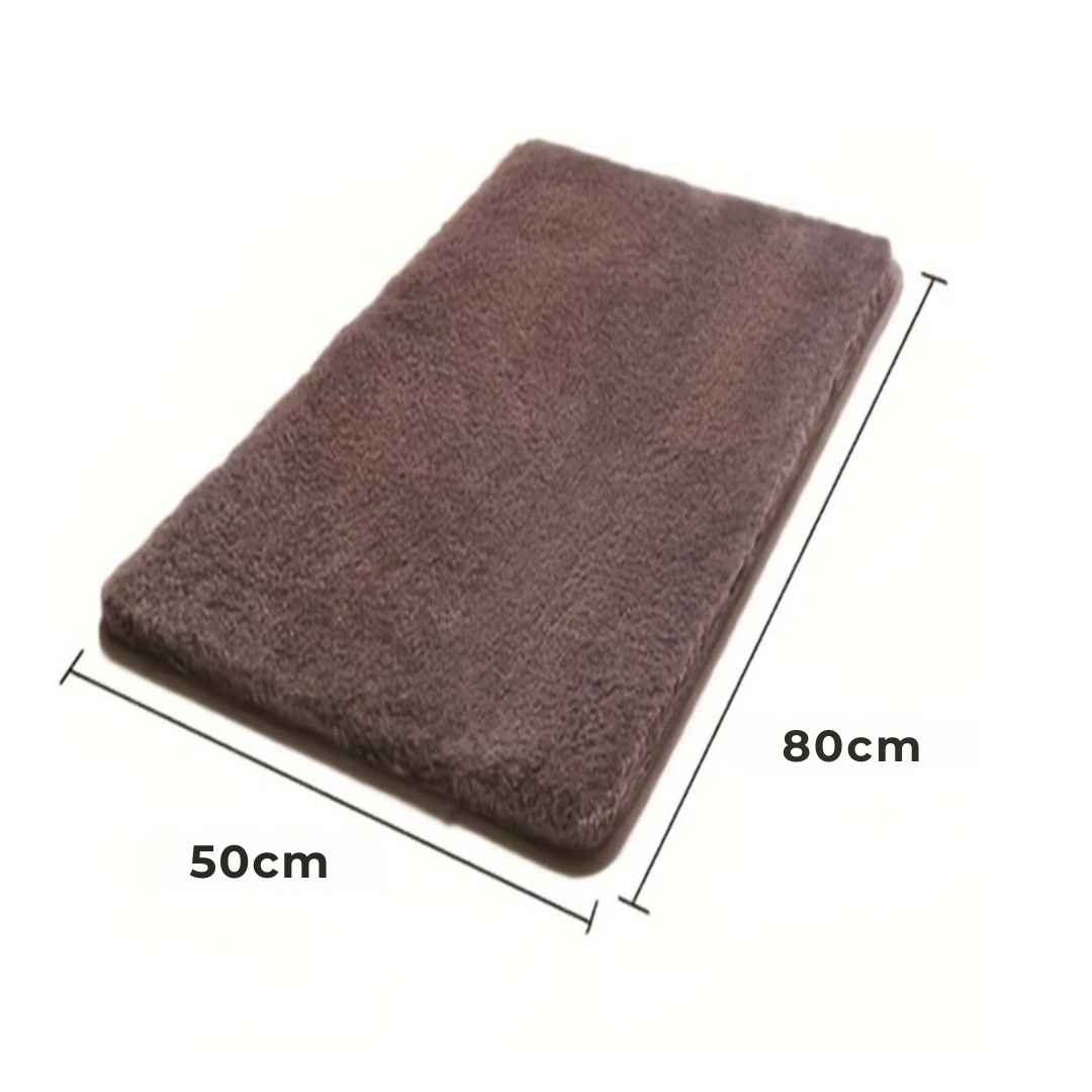 Alfombra de microfibra ultra suave para baño y dormitorio - Tazzi