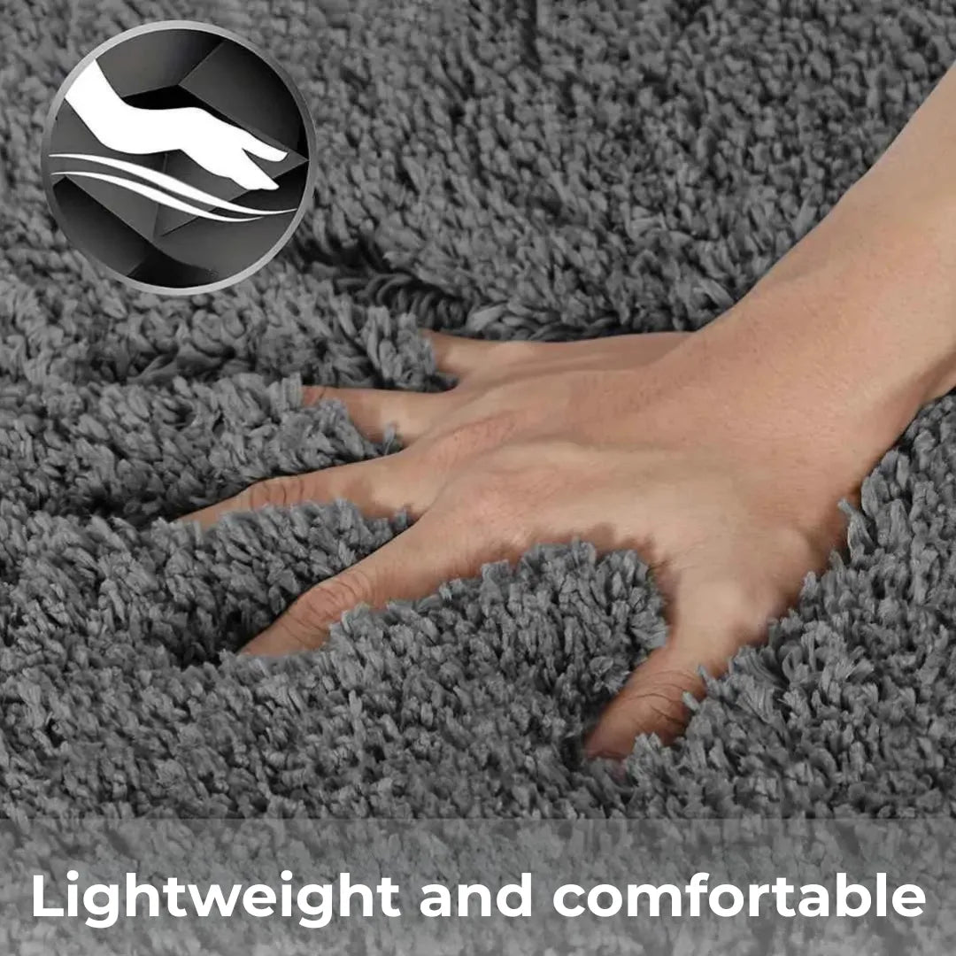 Alfombra de microfibra ultra suave para baño y dormitorio - Tazzi