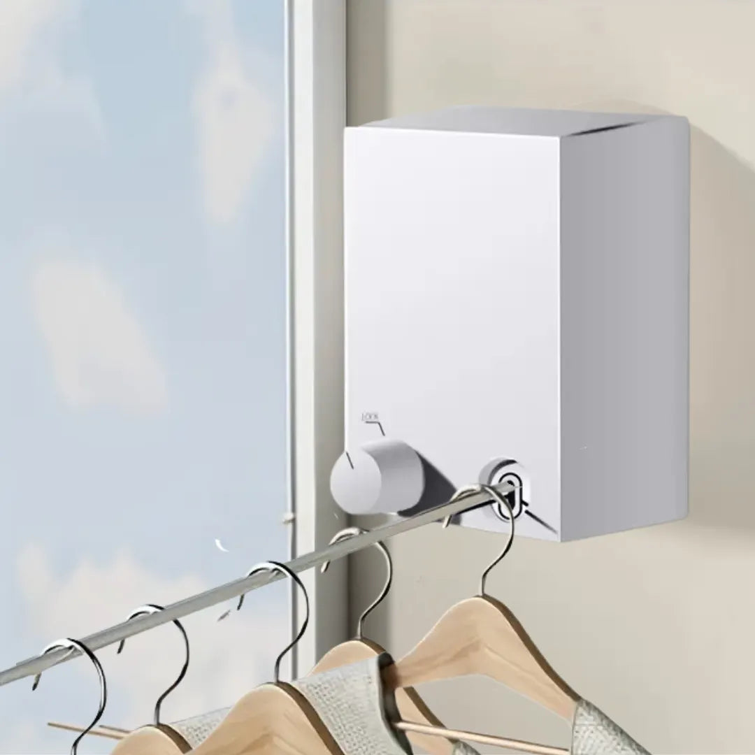 Invisible Stainless Steel Retractable Clothesline - Tazzi