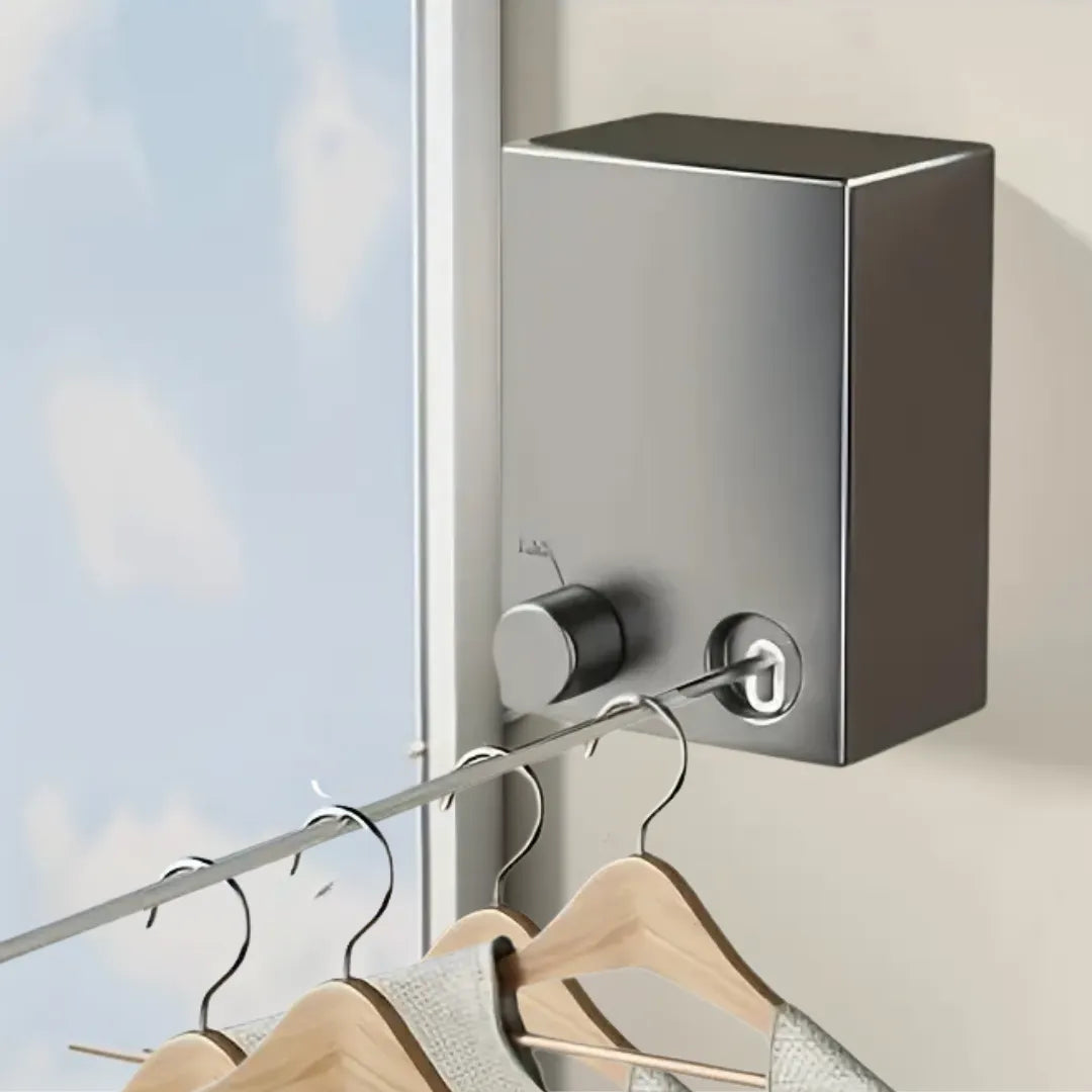Invisible Stainless Steel Retractable Clothesline - Tazzi