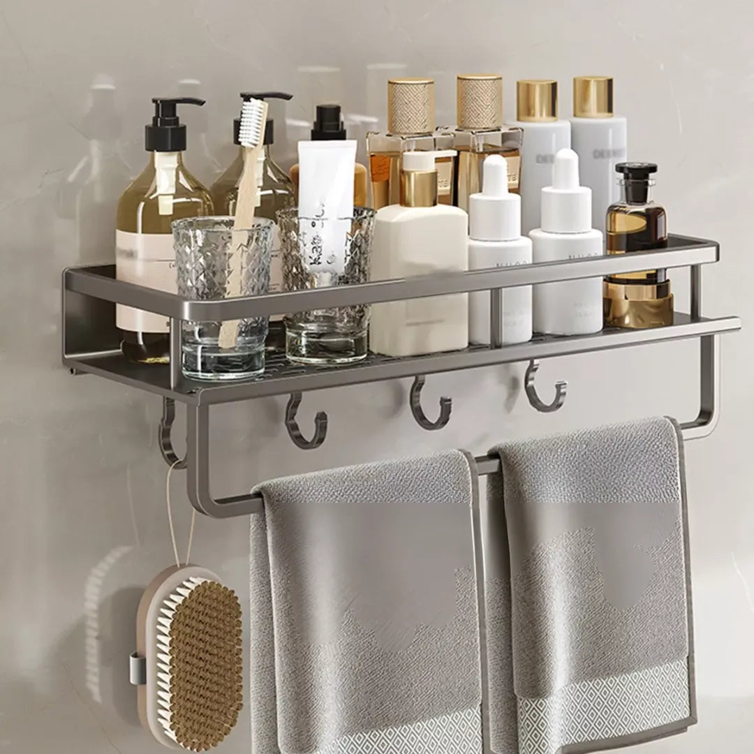 Estante fijo de baño de aluminio - Tazzi