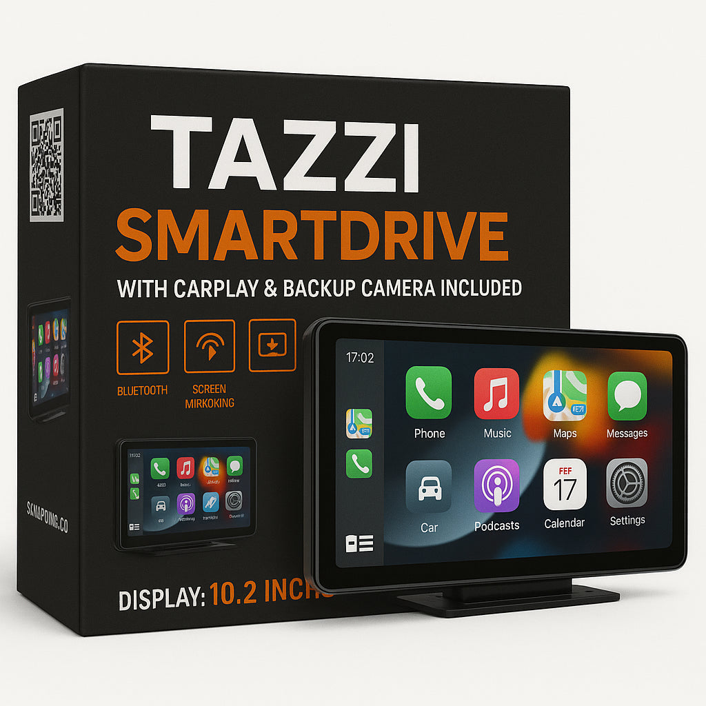 Tazzi SmartDrive 10.2” | Multimedia completo + CarPlay y Android Auto inalámbricos + Regalo 
