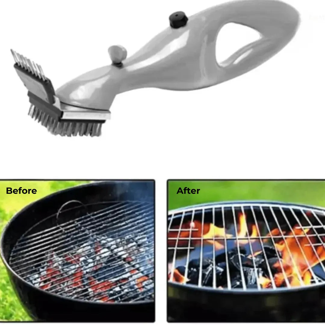 Cepillo para parrilla Tazzi™: cepillo de limpieza a vapor para parrillas de barbacoa 