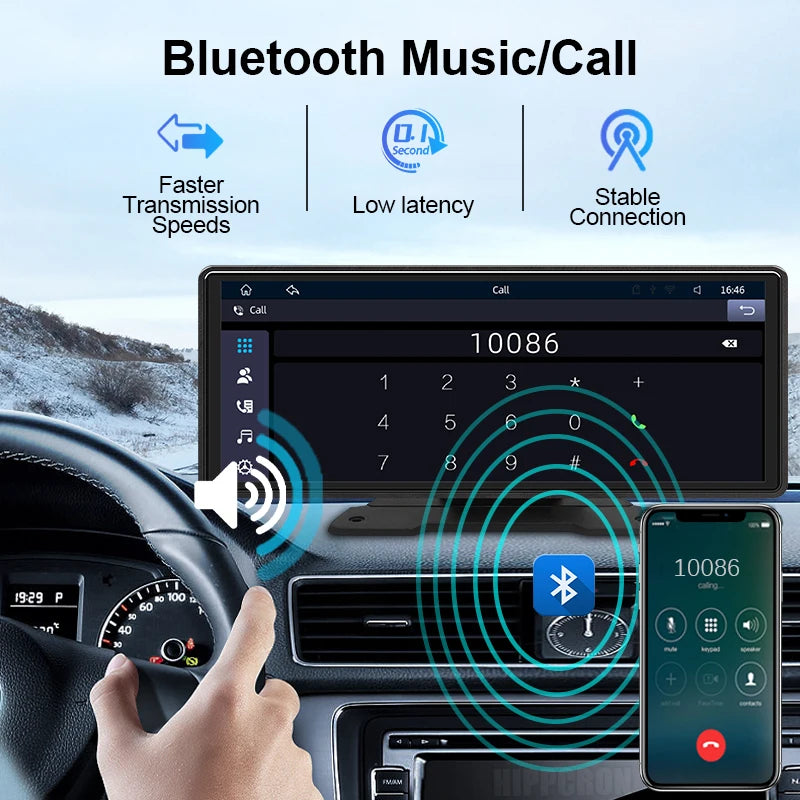 Tazzi SmartDrive 10.2” | Multimedia completo + CarPlay y Android Auto inalámbricos + Regalo 