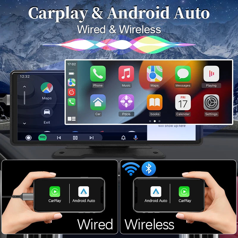 Tazzi SmartDrive 10.2” | Multimedia completo + CarPlay y Android Auto inalámbricos + Regalo 